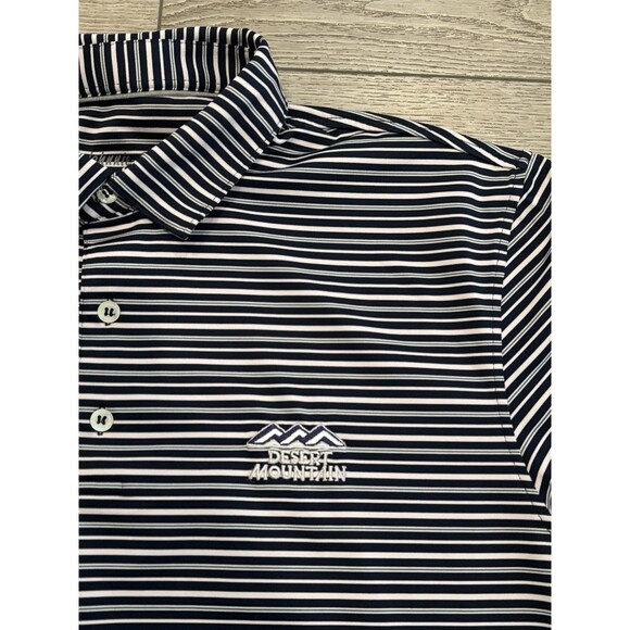 Johnnie O Polo Shirt Mens L Golf Performance Stretch Desert Mountain Golf Club - Picture 2 of 7